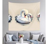 WZYCWB Grazioso arazzo stampato con piccolo cigno, perfetto per il soggiorno o la camera da letto, migliora lo stile della tua casa