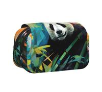 WZYCWB Grazioso e adorabile astuccio portatile con motivo panda, ideale per organizzare penne in ufficio o riporre pennelli da trucco