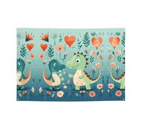 WZYCWB Grazioso striscione per feste con motivo dinosauro, perfetto per compleanni, feste di Natale, lauree e anniversari.