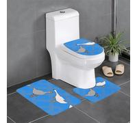WZYCWB Grey Goose Set di tappetini stampati - tappetino da bagno, tappetino da camera da letto, tappetino da cucina - assorbimento dell'acqua veloce