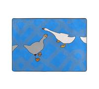 WZYCWB Grey Goose - Tappetino in flanella con motivo a forma di oca, 203 x 147 cm, super morbido