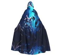 WZYCWB Gufo al chiaro di luna mantello da ballo fantasia, abito da mago esteso per adulti, costume in maschera, abito da festa a tema carnevale