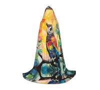 WZYCWB Gufo illustrazione M stampato giovane mantello con cappuccio perfetto per maghi e giochi di ruolo costumi (S-L)