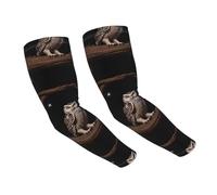 WZYCWB Gufo sotto il cielo stellato maniche di protezione solare sensazione di ghiaccio, adatto per tutte le stagioni, adatto per golf, ciclismo, pesca, giardinaggio, ecc.