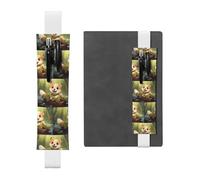 WZYCWB Happy sitting dog Diary astucci, portapenne in PVC e portapenne con elastici e segnalibri sono le migliori scelte regalo.