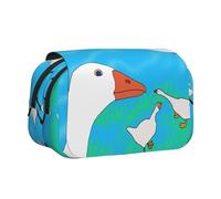 WZYCWB Happy White Goose, astuccio portatile ideale per organizzare penne in ufficio o riporre pennelli da trucco