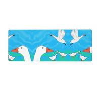 WZYCWB Happy White Goose Mouse Pad 30 x 80 cm Tappetino per mouse da gioco adatto per laptop e ambienti di ufficio