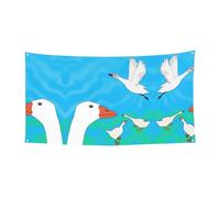 WZYCWB Happy White Goose Party Banner Party decorazione banner adatto per feste di compleanno o decorazioni di vacanza