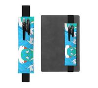 WZYCWB Happy White Goose - Portapenne in PVC con stampa di grande capacità, con astuccio per diario creativo, con fascia elastica, design antiscivolo