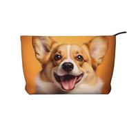 WZYCWB Heads Up - Trousse da viaggio con stampa di pesci, perfetta per viaggi di lavoro e vacanze., Felice Corgi, Taglia unica