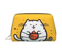 WZYCWB Heads Up - Trousse in pelle con motivo pesci, perfetta per portare a mano o organizzare la casa, Gatto laborioso, Taglia unica