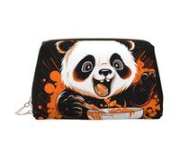 WZYCWB Heads Up - Trousse in pelle con motivo pesci, perfetta per portare a mano o organizzare la casa, Panda felice, Taglia unica
