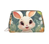 WZYCWB Heads Up - Trousse in pelle con motivo pesci, perfetta per portare a mano o organizzare la casa, Coniglietto felice, Taglia unica