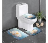 WZYCWB Holy Lotus - Set di tappetini da bagno, camera da letto, cucina, assorbimento dell'acqua veloce