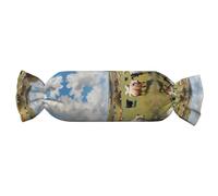 WZYCWB Huge Farm Candy, cuscino cilindrico cilindrico confortevole, cuscino da viaggio per il collo, cuscino tubolare adatto per supporto per testa, collo e schiena