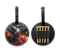 WZYCWB Hummingbird - Borsa portaoggetti per tee da golf con stampa speciale, design portatile con fibbia da appendere, Nero , Taglia unica, Valigia