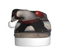 WZYCWB I cappelli natalizi per adulti Panda Kung Fu e i cappelli da festa stampati sono perfetti per Natale di Capodanno e feste in famiglia