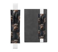 WZYCWB I portamatite Devon dai capelli ricci con gatto, portapenne in PVC e portapenne con elastici e segnalibri sono le migliori scelte regalo.