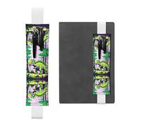 WZYCWB I sacchetti per matite Diario dinosauro verde, portapenne in PVC e portapenne con elastici e segnalibri sono le migliori scelte regalo.