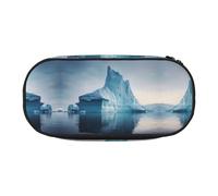 WZYCWB Icebergs - Astuccio portamatite di grande capacità, multifunzione, portatile e resistente, per ufficio e scuola, Nero , Taglia unica, Beauty Case