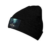 WZYCWB Il fantasma nella notte cappello lavorato a maglia caldo perfetto per attività all'aperto, pendolarismo quotidiano e viaggi. Nero