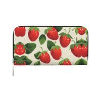 WZYCWB Il leone arrabbiato. pochette in pelle portafogli con cerniera e porta carte sono perfetti per i viaggi o l'uso quotidiano, Gustosa Fragola, One Size
