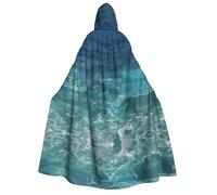 WZYCWB Il mantello con cappuccio con motivo Deep Ocean | Perfetto per Halloween, feste in maschera e feste a tema.