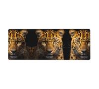 WZYCWB Il tappetino per mouse leopardo dagli occhi profondi 30 x 80 cm tappetino per mouse da gioco adatto per laptop e ambienti di ufficio