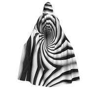 WZYCWB illusione ottica a spirale gif mantello palla fantasia, adulto esteso mago veste, costume in maschera, vestito da festa a tema carnevale