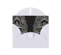 WZYCWB Illustrazione Dream - Biglietti di auguri stampati in carta perlescente bianca, 15 x 10 cm, con buste per compleanni, matrimoni e condoglianze