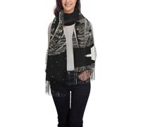 WZYCWB Illustrazione sogno Stampato nappa scialle abito da sera scialle adatto per matrimoni banchetti e cerimonie