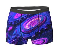 WZYCWB Ingranaggi meccanici Boxer da uomo (S-XXL) - tessuto elastico leggero, traspirante, assorbe il sudore, free stretch, Nero, M