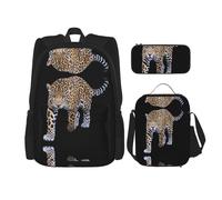 WZYCWB Jaguar Campus Life Set zaino (3 pezzi) - borsa per la scuola + astuccio + borsa per il pranzo, soddisfa tutte le esigenze quotidiane degli studenti