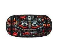 WZYCWB Kasbah - Astuccio portamatite di grande capacità, multifunzione, portatile e resistente, per ufficio e scuola, Nero , Taglia unica, Beauty Case