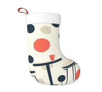 WZYCWB La bellezza delle calze natalizie con motivo a cerchi: perfette per caminetti, scale o comodini, creando un'atmosfera festiva.