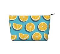 WZYCWB La borsa cosmetica da viaggio stampata Deep Ocean, perfetta per viaggi di lavoro e vacanze., Spicchi di limone, Taglia unica