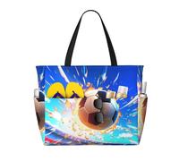 WZYCWB La borsa da spiaggia con pallone da calcio volante grande borsa da viaggio palestra piscina borsa con cerniera