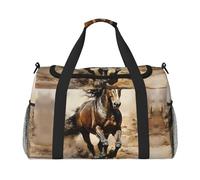 WZYCWB La borsa da viaggio portatile Deep Ocean, borsa per il fine settimana, adatta per fitness e altri scenari, Cavallo occidentale, Taglia unica
