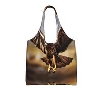 WZYCWB La borsa della tela di pendolari della spalla ha stampato l'avvoltoio del serpente di volo, borsa della spesa della spesa, borsa di tela di uso quotidiano