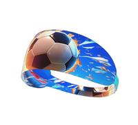 WZYCWB La fascia sportiva con stampa del pallone da calcio volante, fascia sportiva che assorbe l'umidità