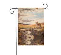 WZYCWB La tigre è forte. Bandiere decorative da giardino stampate, piccole bandiere impermeabili per esterni, decorazione per atmosfera festosa