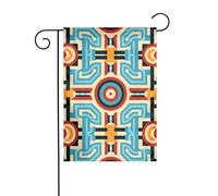 WZYCWB Labirinto simmetrico stampato bandiere decorative da giardino, impermeabile all'aperto piccole bandiere, decorazione atmosfera festosa