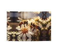 WZYCWB L'ape da miele Striscione per feste di compleanno, canti natalizi, lauree e anniversari.