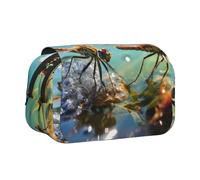 WZYCWB L'astuccio portatile Quiet Dragonfly è ideale per organizzare penne in ufficio o riporre pennelli da trucco