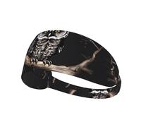WZYCWB Late Night Owl Fascia sportiva con stampa, fascia per il sudore sportiva, traspirante
