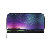 WZYCWB Le pochette in pelle di mucca da latte con cerniera e porta carte sono perfette per i viaggi o l'uso quotidiano, Collettore, Taglia unica