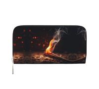 WZYCWB Le pochette in pelle di mucca da latte con cerniera e porta carte sono perfette per i viaggi o l'uso quotidiano, Abbinamento, Taglia unica