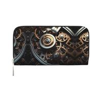 WZYCWB Le pochette in pelle di mucca da latte con cerniera e porta carte sono perfette per i viaggi o l'uso quotidiano, Meccanicamente, Taglia unica