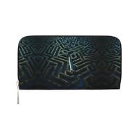 WZYCWB Le pochette in pelle di mucca da latte con cerniera e porta carte sono perfette per i viaggi o l'uso quotidiano, Città del labirinto, Taglia unica