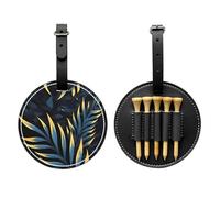 WZYCWB Leaves in The Dark - Borsa portaoggetti per tee da golf con stampa speciale, design portatile con fibbia da appendere